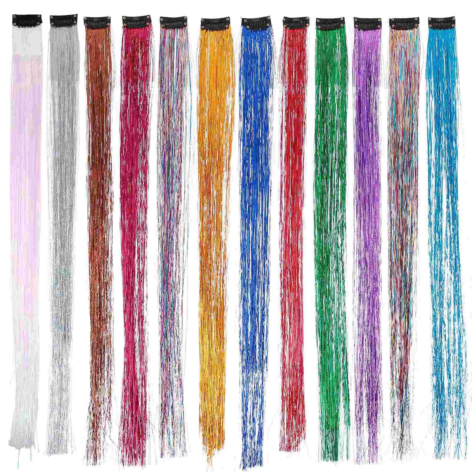 

11 шт Блестки для волос Высококачественная прочная Prime Блестки для волос Strand для женщин