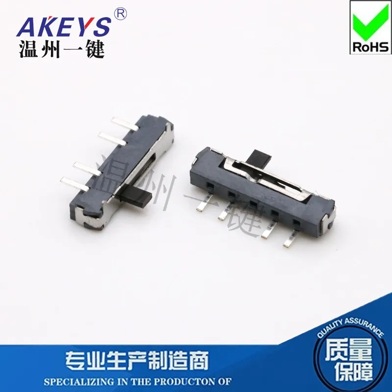 10 шт. MSKT-13D18 трехступенчатый патч небольшой тумблер 4-футовый горизонтальный