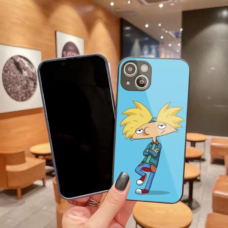 

Чехол для телефона Hey Арнольд для IPhone 14, 13, 12, 11 Pro Max, X, XR, XS, 8, 7 Plus, цветной чехол из жидкого стекла