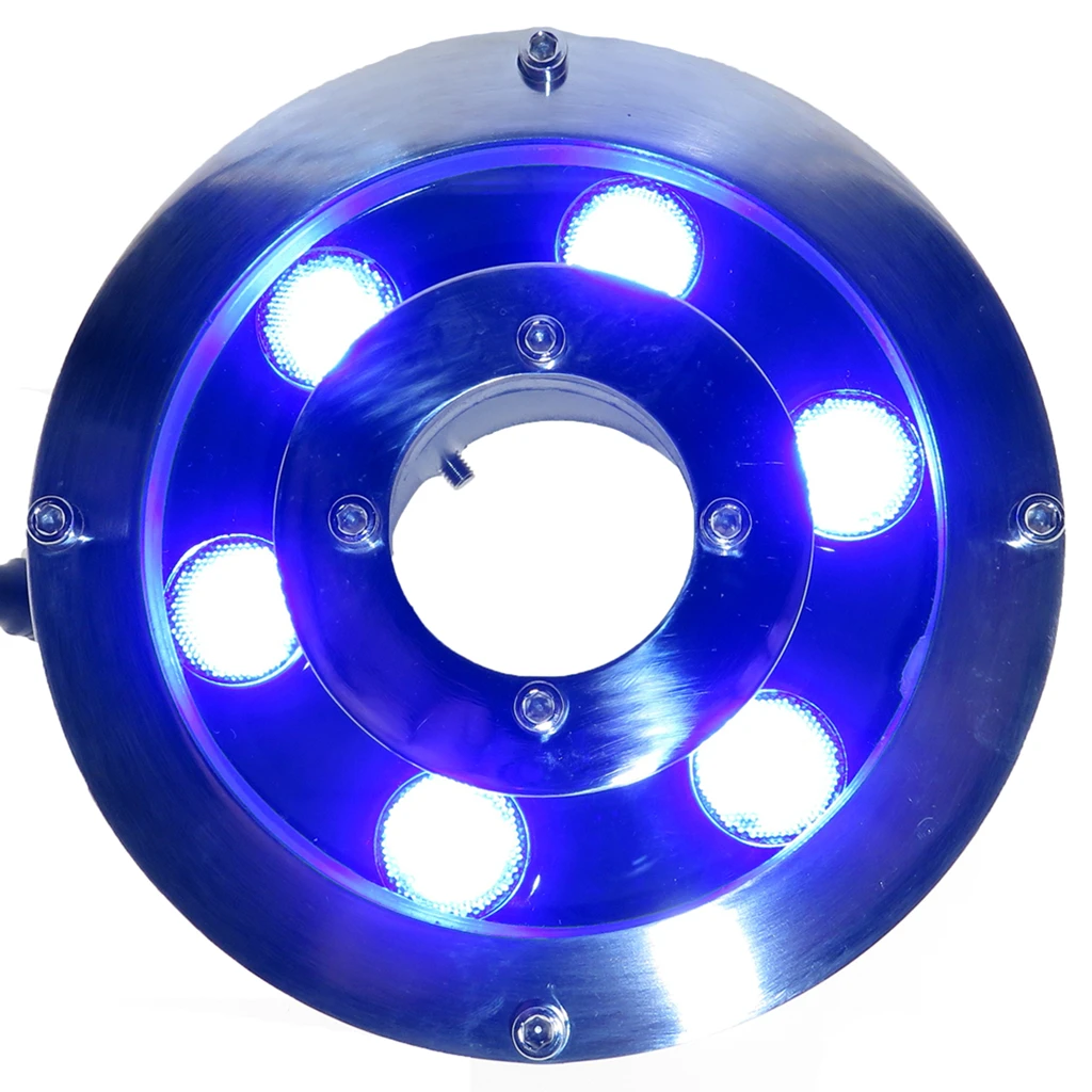 Светодиодная круглая подводная лампа для фонтана 6 Вт 9 18 12 В 24 IP68 DMX512 RGB цветные