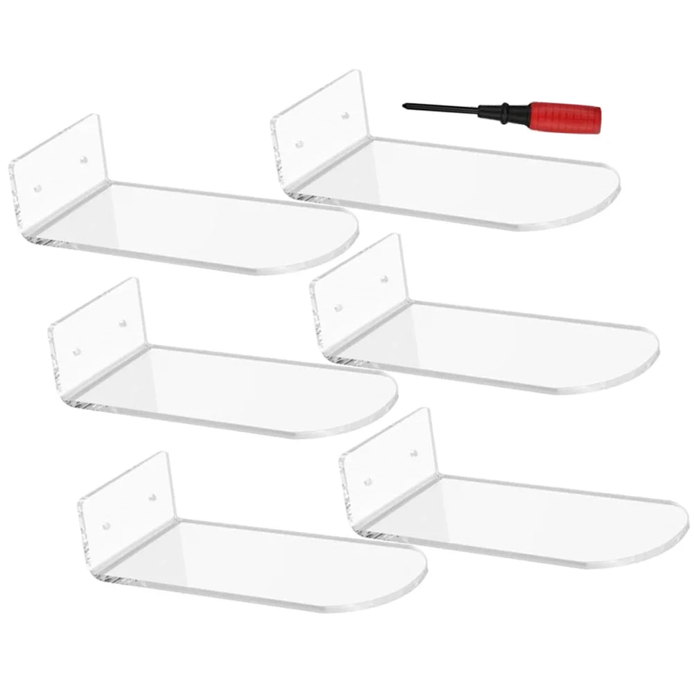 6 шт. прозрачная полка для обуви акриловая прозрачные стеллажи плавающие полки