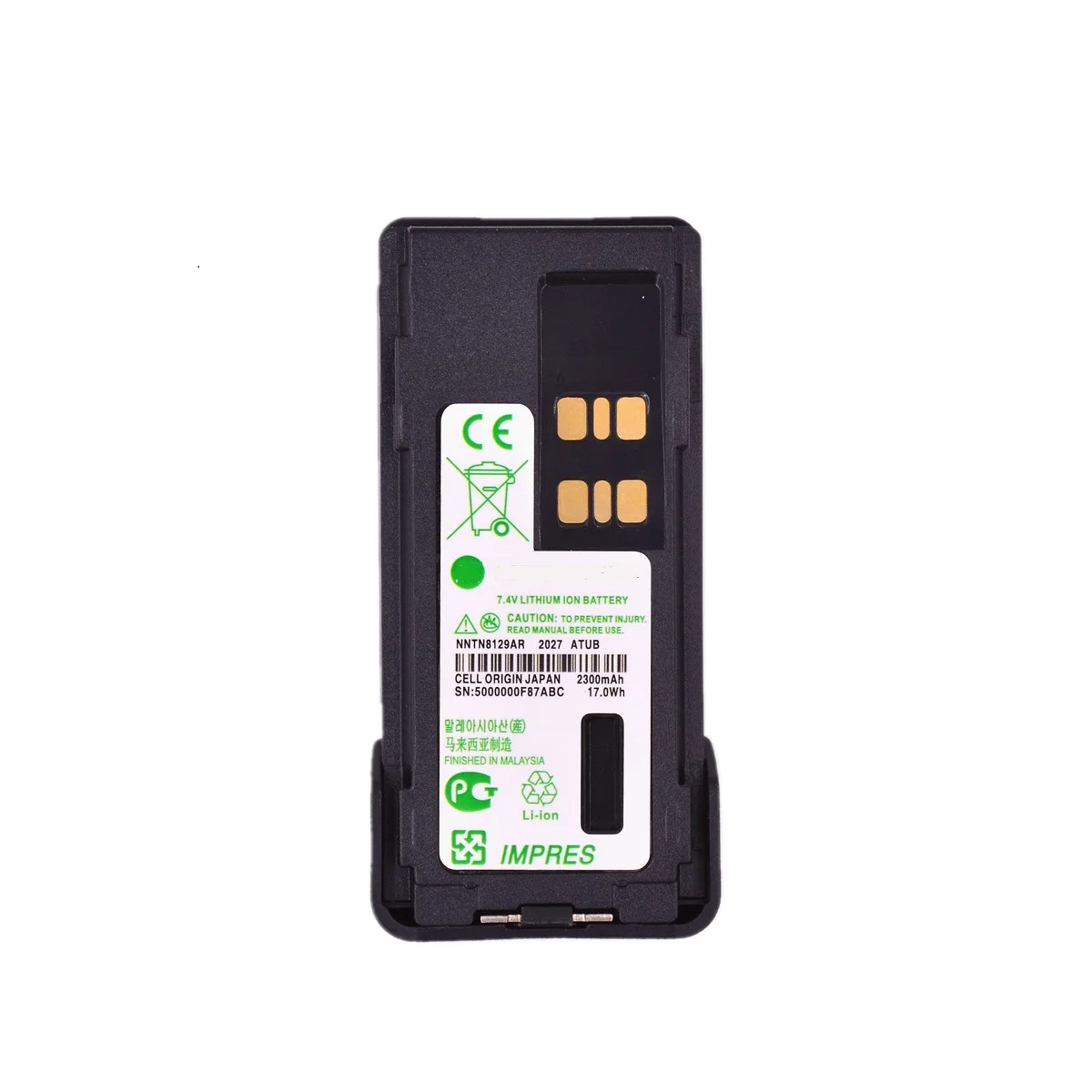 

Walkie talkie Li-ion Battery Pack NNTN8129A 17Wh 2300mAh for MOTOTRBO GP328D XiR P8668 XPR7550 DP4800 DGP8550 HAM Radio Acessory