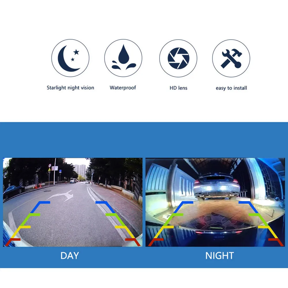 Автомобильная широкоугольная камера заднего вида SMARTOUR CCD CVBS парковочный монитор