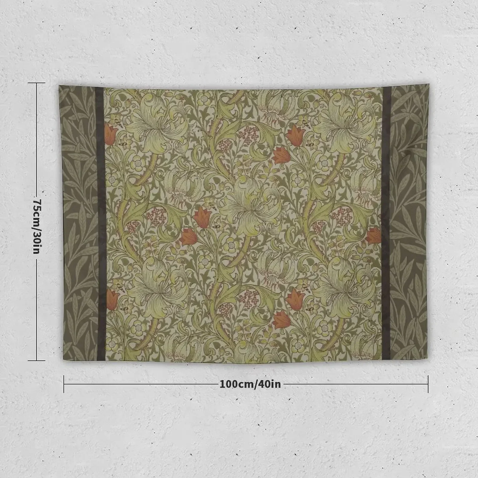 Вильям Моррис Цветочная ива Лилия художественный принт дизайнерский гобелен