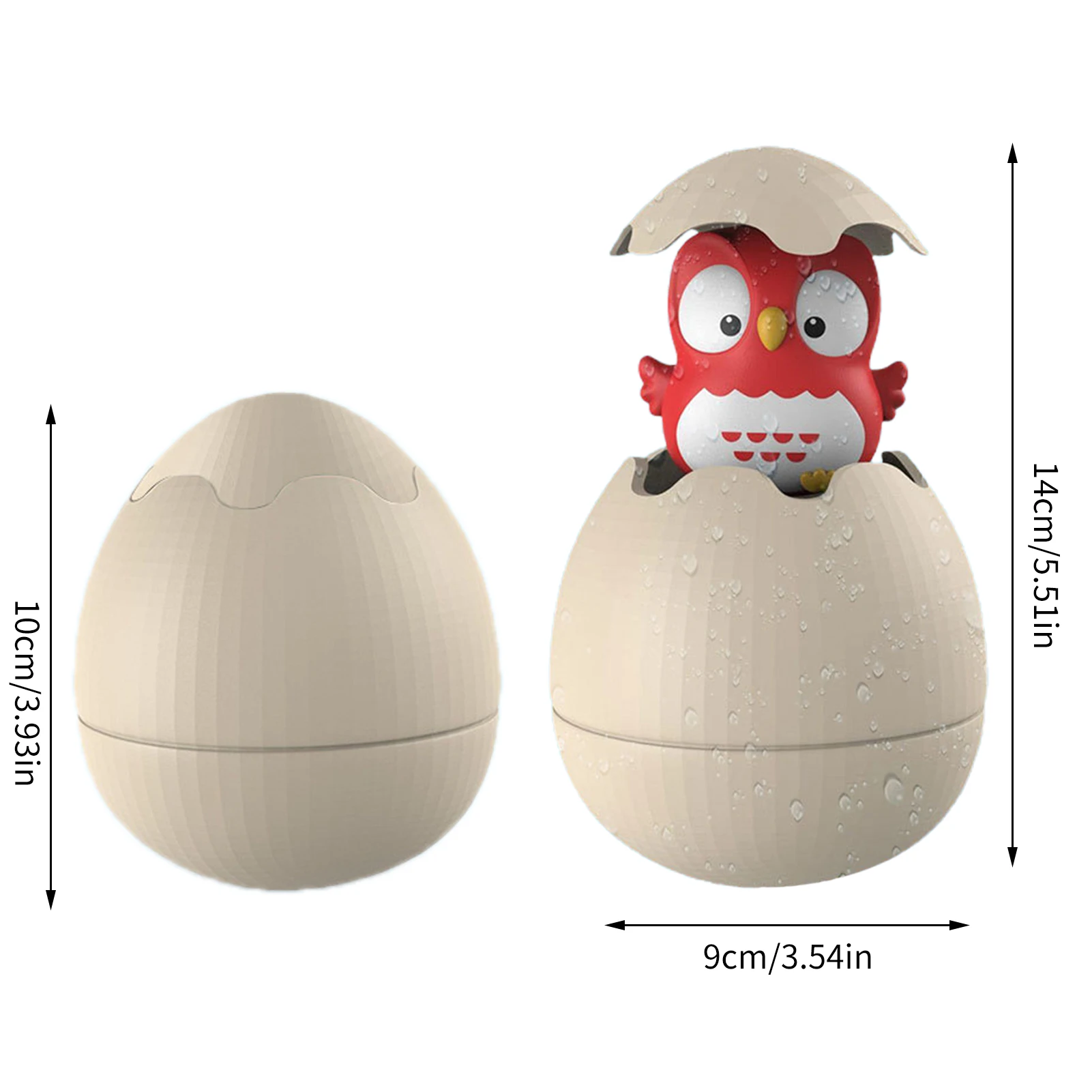 1 Pcs Baby Bathing Toy Kids Cute Cartoon Owl Egg Water Spray Sprinkler Bathroom Shower Swimming Beach Water Toys Kids Gift