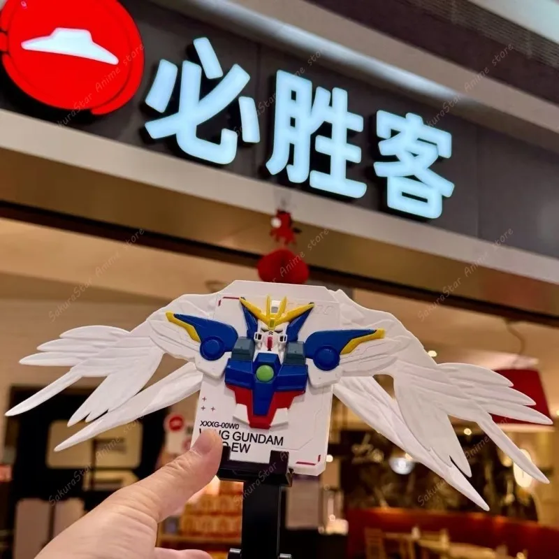 Фото В наличии: Pizza Hut × Gundam W 30th Anniversary QMSVmini, эксклюзивная коллекционная фигурка, лимитированная серия, подарок №4