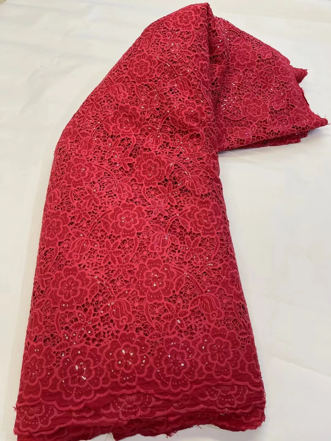 Горячая Распродажа последняя мода Африканское вышитое Сетчатое кружево с