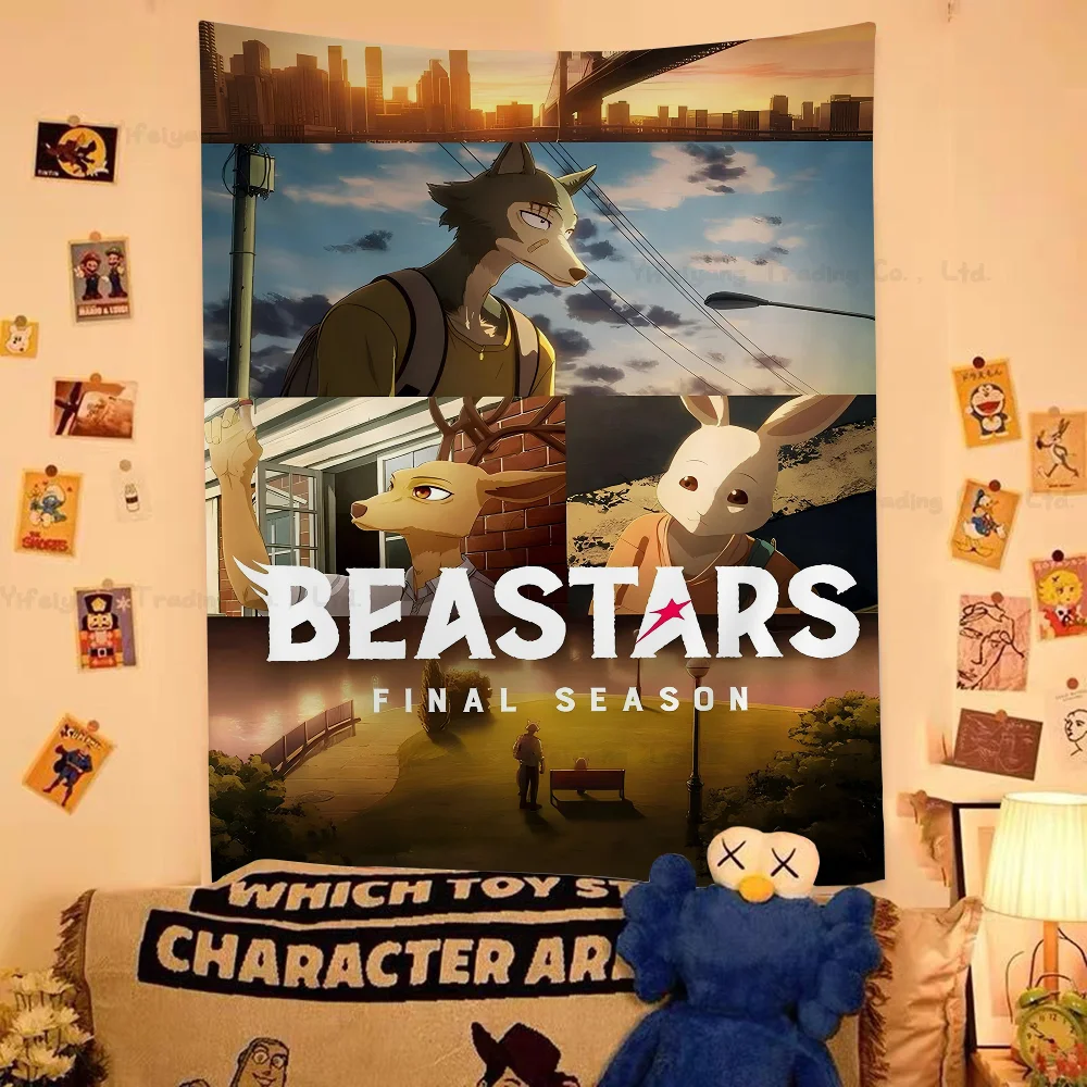 Аниме Beastars хиппи настенные гобелены для гостиной домашний декор в общежитии