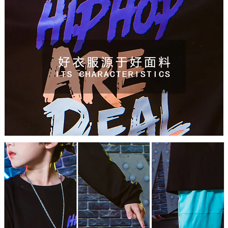 Футболка детская в стиле хип-хоп для мальчиков и девочек | Детская одежда обувь