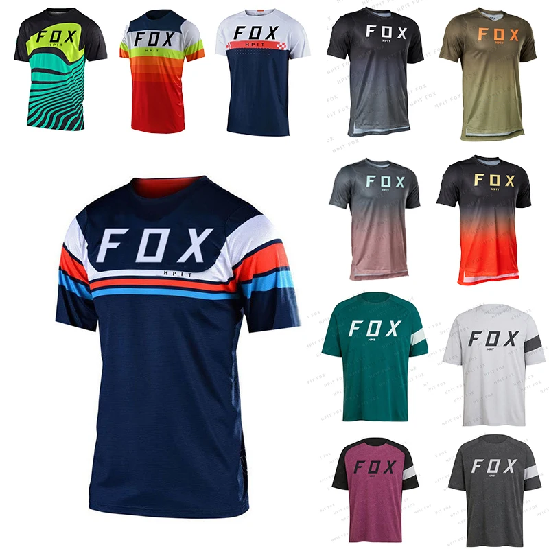 Enduro MTB Cycling Sleeve Cycling Jersey Downhill Shirt Camiseta Motocross T-shirt Mx Mountain Bike Clothing Mtb jersey hpit fox