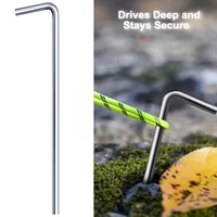 5pcslot metal tent pegs outdoor camping hiking traveling nails tool accessories tent shelter fishing equipment g7p4