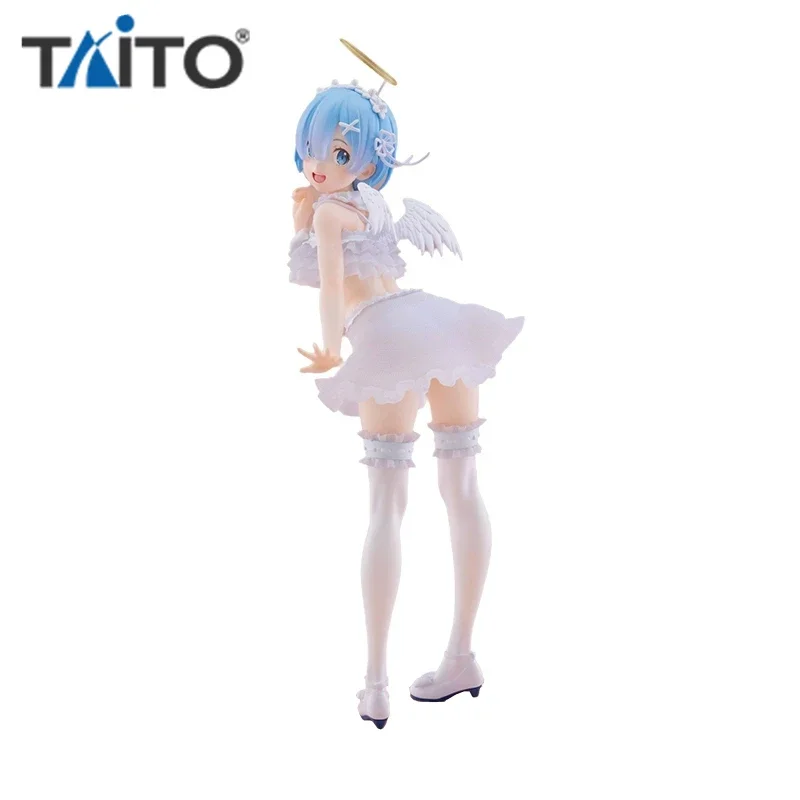 Фото В наличии оригинальная аниме-фигурка TAITO Re: Zero Kara Hajimeru Isekai Seikatsu Rem, Kawaii, модель из ПВХ, коллекционная настольная милая фигурка №3