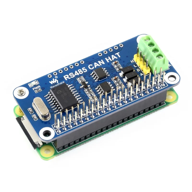 Фото Плата расширения Waveshare RS485 CAN HAT SN65HVD230 для приемопередатчика Raspberry Pi №5