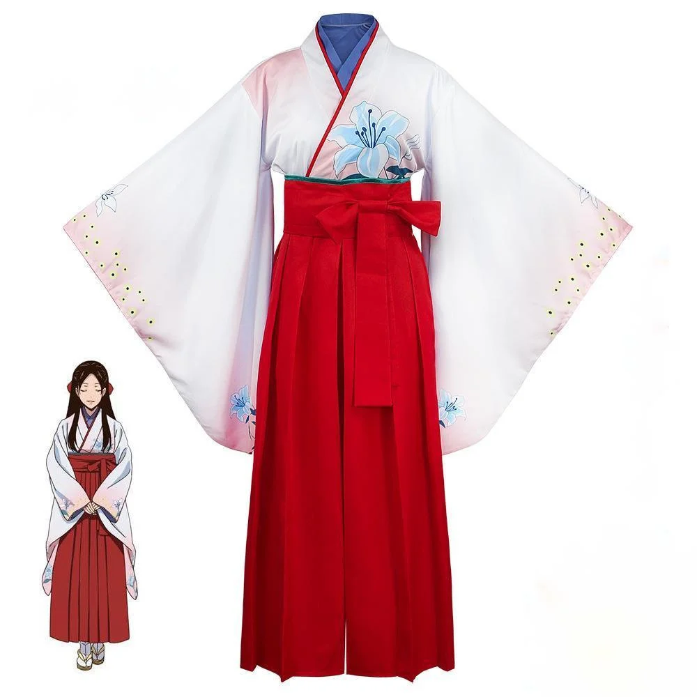 

Костюм для косплея аниме Kakegurui Yuriko Nishinotouin, красное японское кимоно для девочек, женское платье, костюм на Хэллоуин