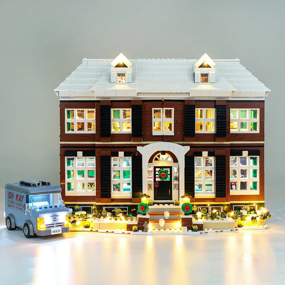 

LED Light Kit For Ideas Home Alone 21330 Collection Christmas Gifts Building Blocks Bricks DIY Toys Only Lighting Set No Model