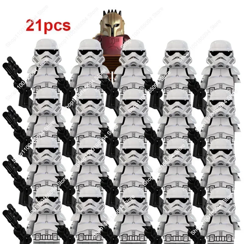 Горячие игрушки строительные блоки 21 шт. скидка 501st Wars клон легион командир Ganch Stone