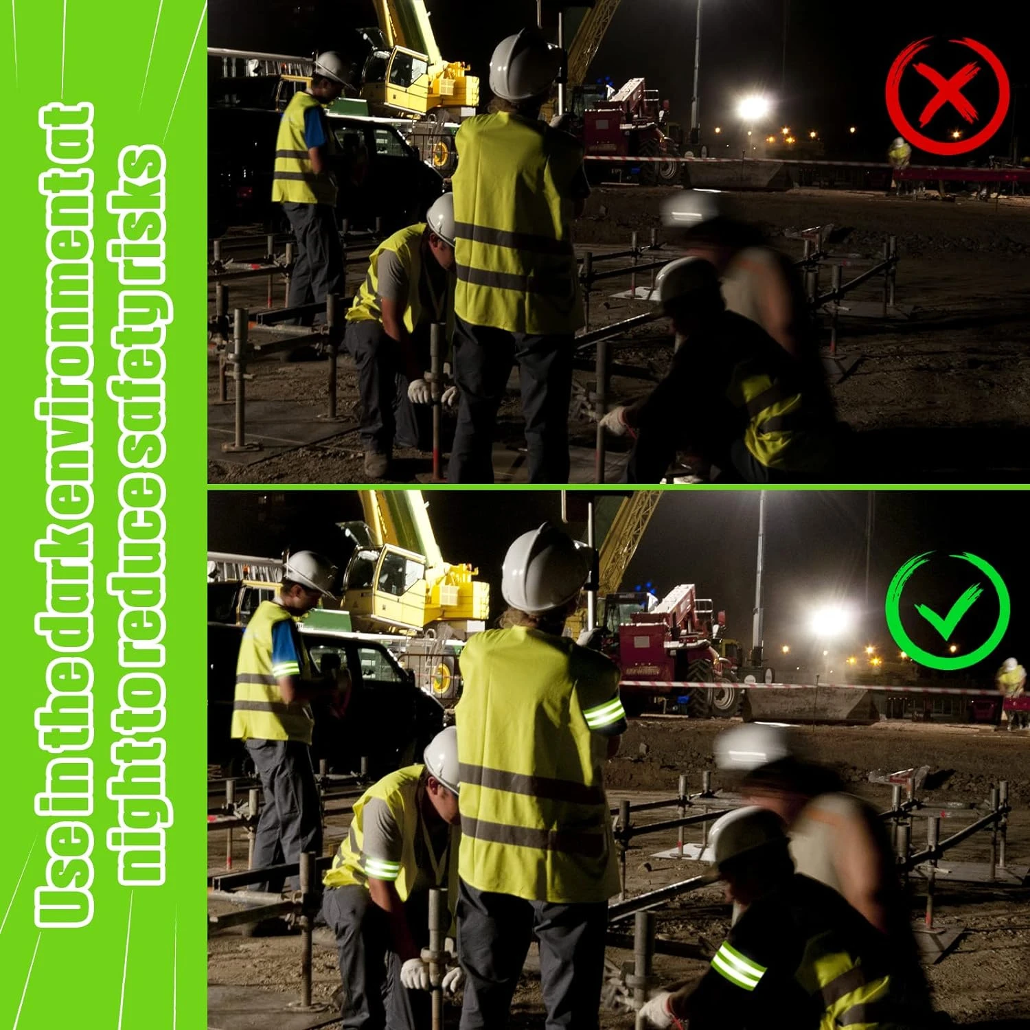 Светоотражающие ленты высокой видимости для максимальной безопасности — 48 штук