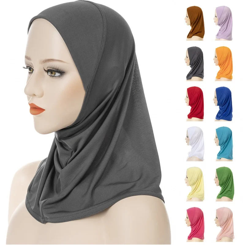 

Cross-Border Hot Sale Milk Silk Tam-O'-Shanter Amazon New New Headcloth High Elastic Multicolor Bottoming Hood Veil