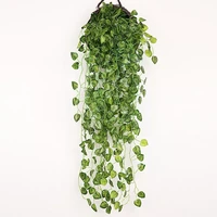 90cm artificial vine plants hanging ivy green leaves garland radish seaweed grape fake flowers home garden wall party decoration