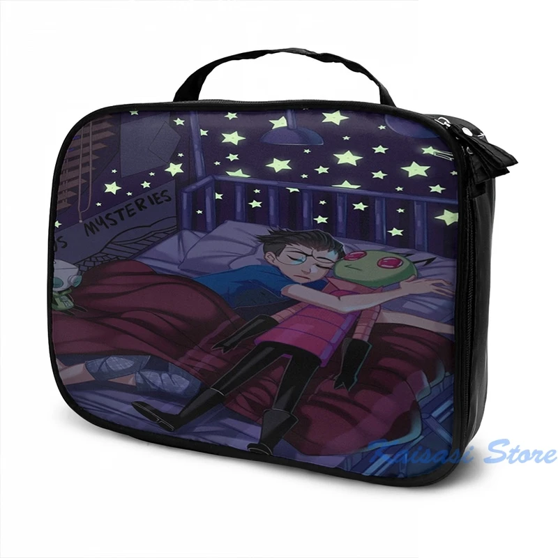 Забавный графический принт Invader Zim - Stars рюкзак с USB-зарядкой мужские школьные