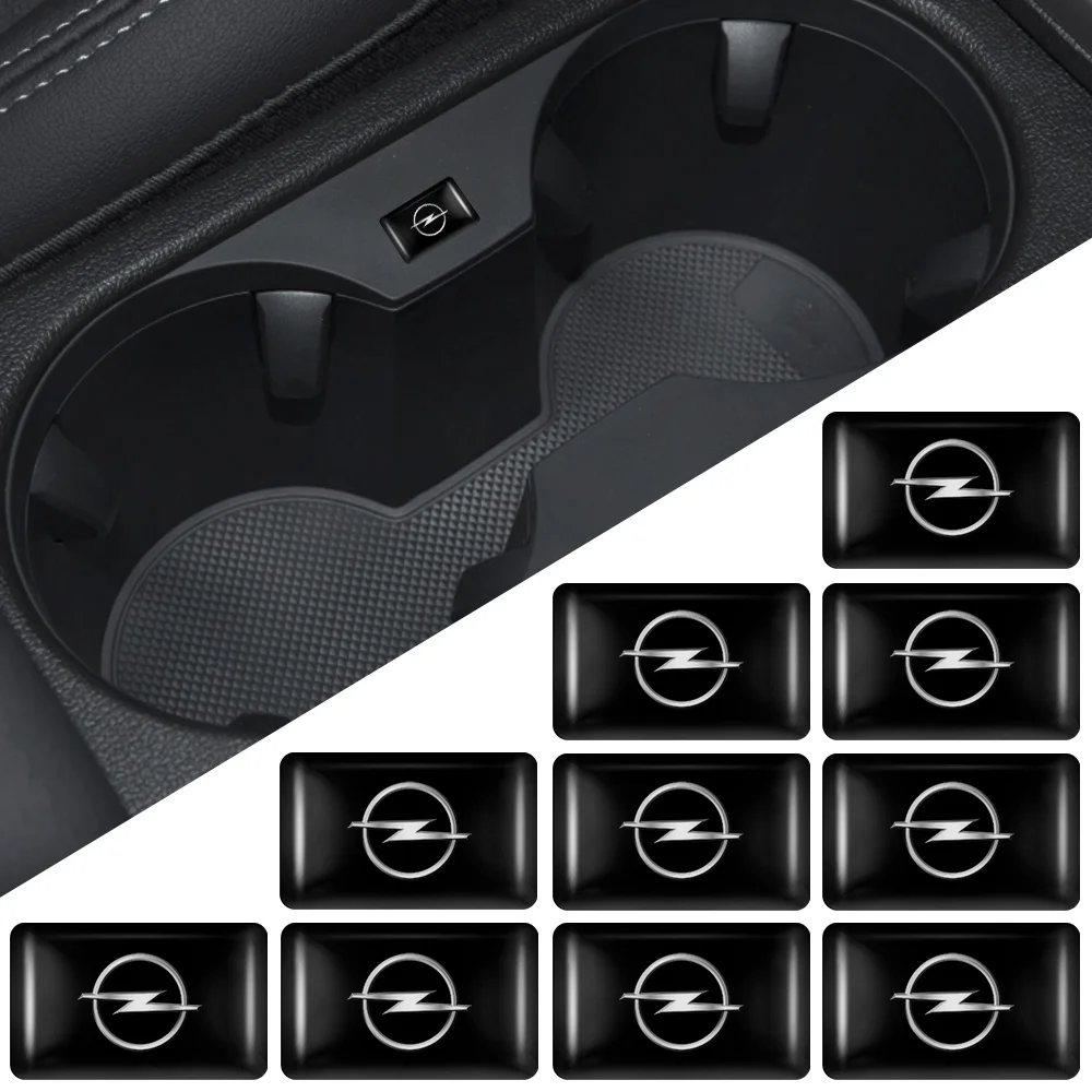 

10pcs Car Interior Steering Wheel Window Lift Button Epoxy Badges Stickers Decoration For Opel Astra J C G H K Insignia Corsa D