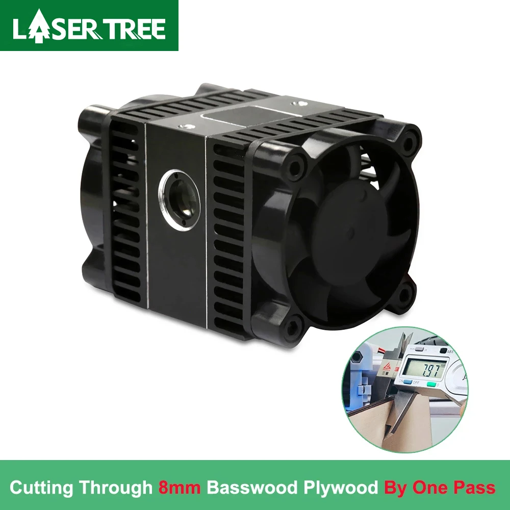 LASER TREE 80W Air Assist Laser Module 450nm TTL CNC Laser Head for Laser Cutting Machine Engraver Wood Cutting Tool