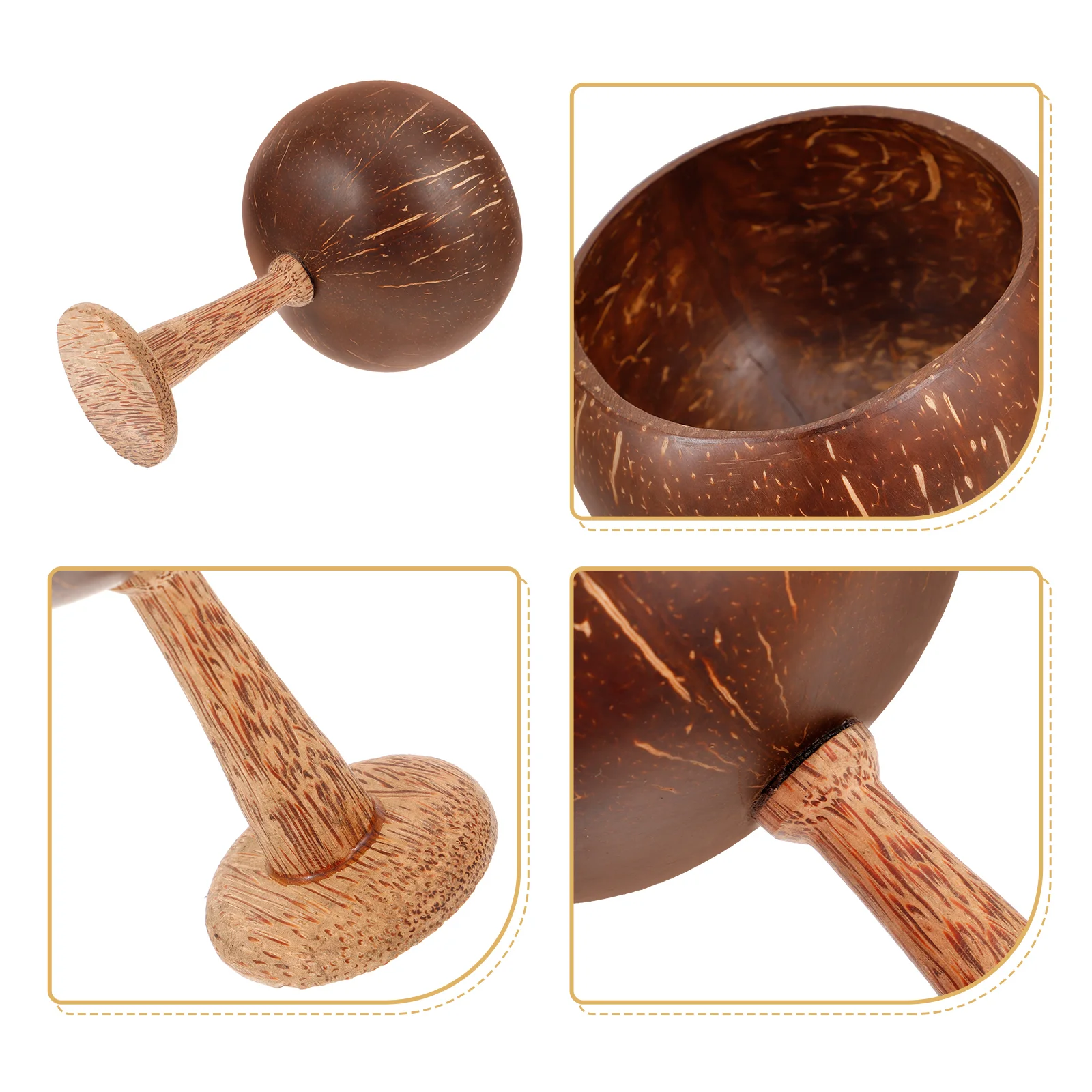 Стаканы чашка кокоса скорлупа пивной бокал коктейльные чашки из скорлупы с