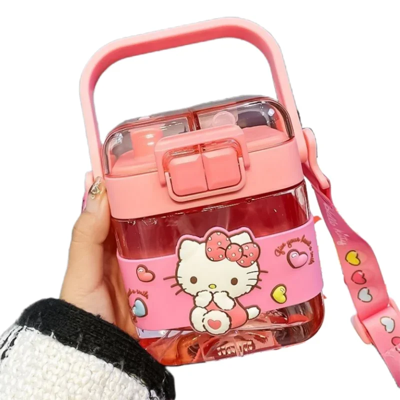 Hello Kitty семья Cinnamoroll Kuromi моя мелодия Милая мультяшная детская чашка для воды