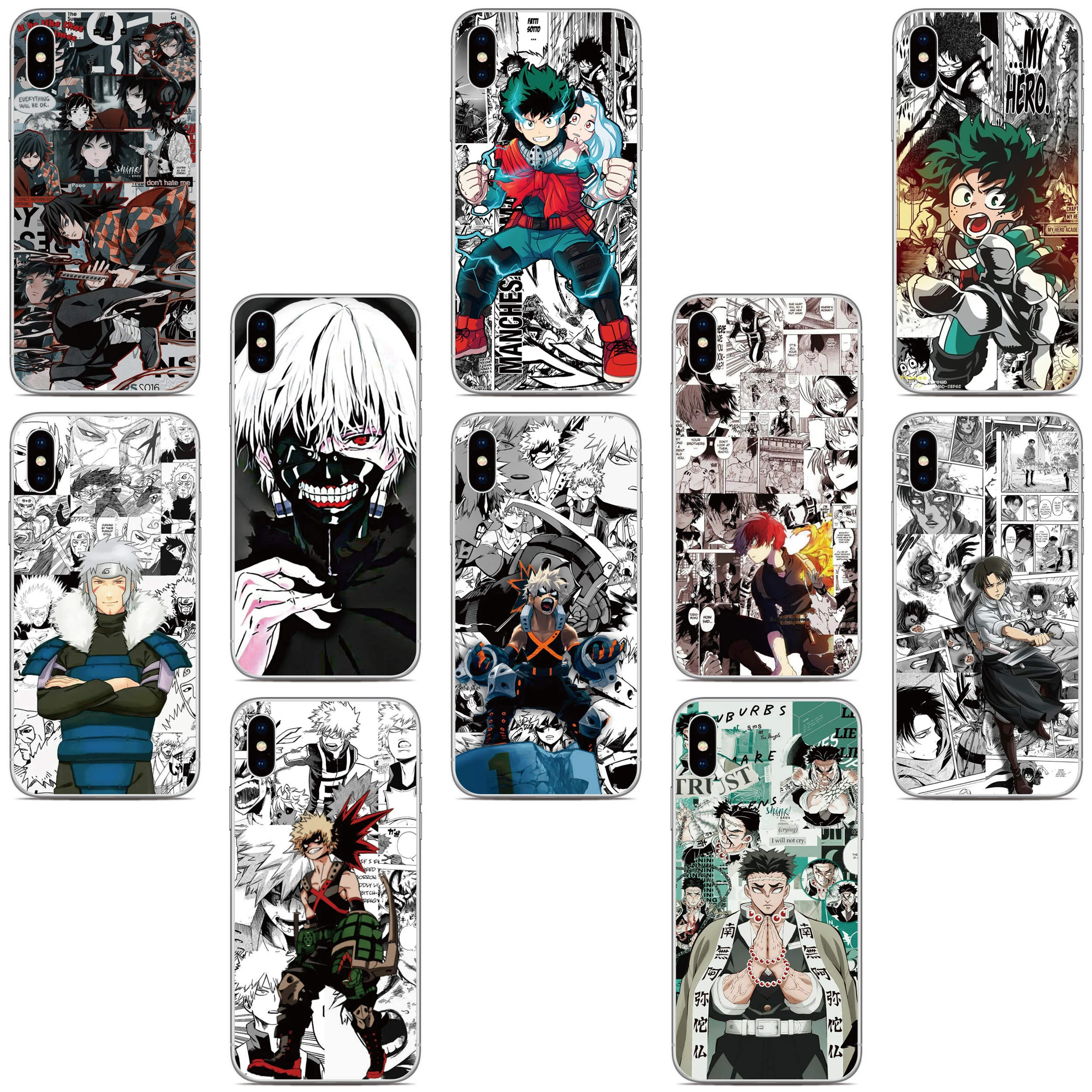 Manga Anime Cover For For iPhone 14 13 12 11 Pro MAX Mini SE2 SE 2020 SE3 XR X XS 6S 6 7 8 Plus iPod Touch 7 6 5 Phone Case