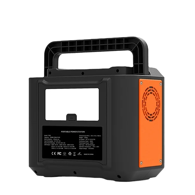 

Аварийная портативная уличная электростанция 300 Вт/ч с выходами постоянного тока Вт, портативная уличная литиевая батарея для дорожных поездок, кемпинга