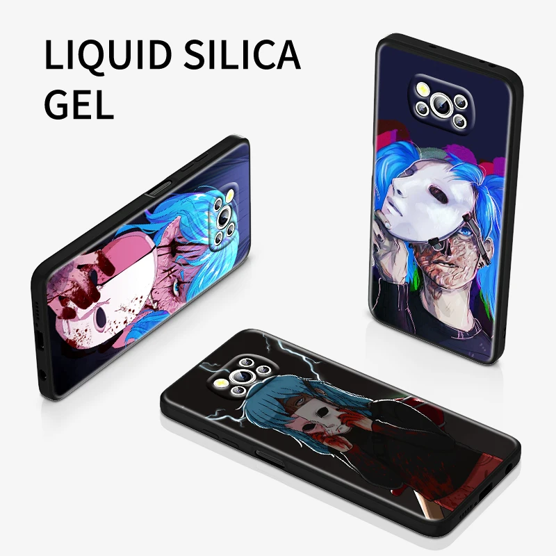 

Sally Face Game For Xiaomi POCO F3 11T Mix4 10S X2 10 M2 M3 Lite F3 Pro 5G Black Soft Cover Phone Coque Fundas