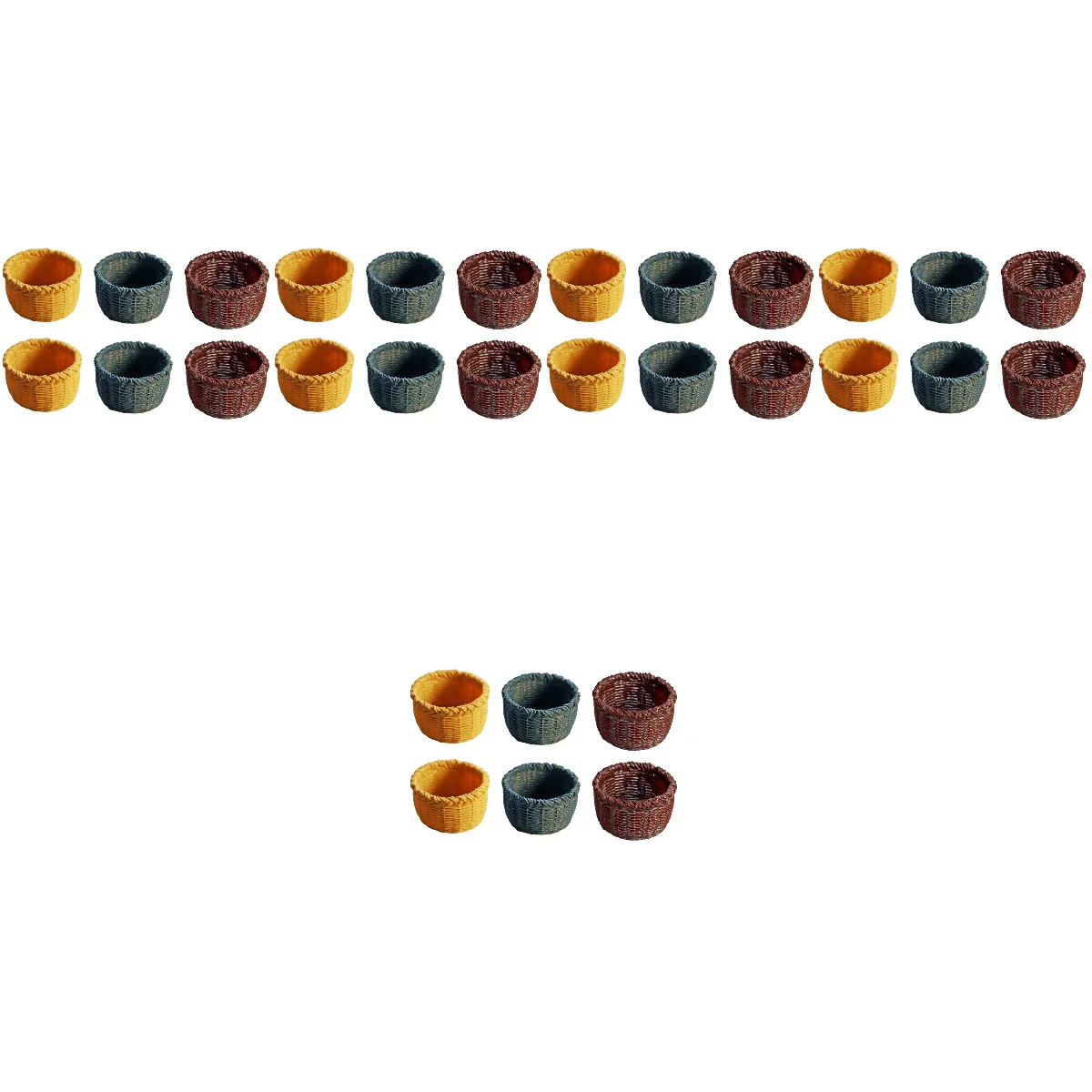 

30 House Accessories Basket Model House Supplies House Ornament Miniature Furniture Decor