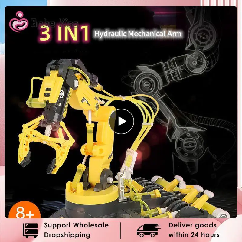 

Научная механическая рукоятка 3 в 1, набор для сборки без аккумулятора, гидравлическая рукоятка для самостоятельной сборки робота