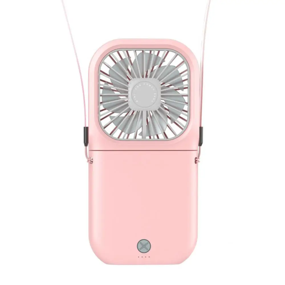 

Mute Handheld Desktop Fan Usb Rechargeable Portable Fan Hanging Neck Fan For Student Sport Mini Foldable Small Electric Fan