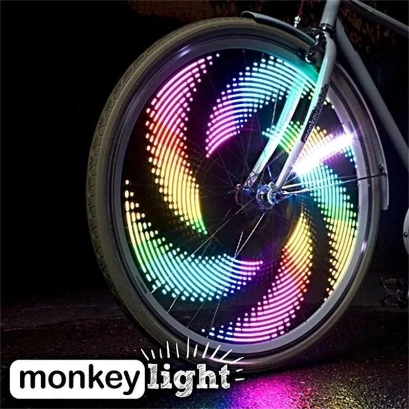 Luces LED 3D para radios de bicicleta, cubiertas protectoras de luces para Motocross, accesorios geniales