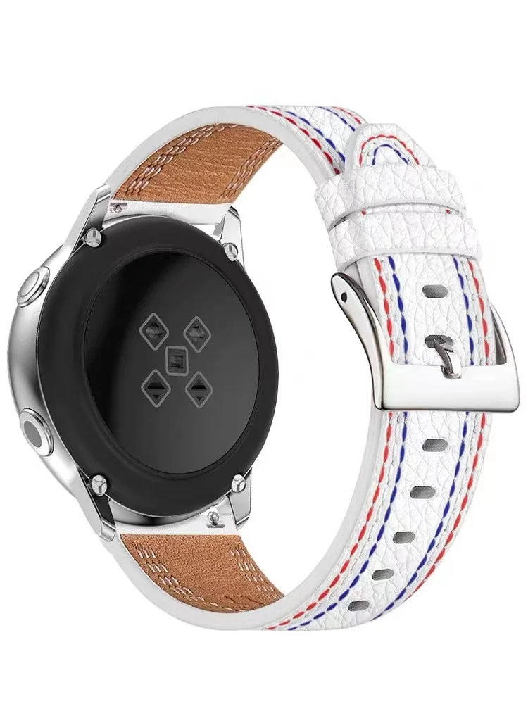 

22mm/20mm watch strap For Samsung Galaxy 6/5/pro/3/4/Active 2 40/44mm Genuine Leather bracelet galaxy watch 6 4 classic bands