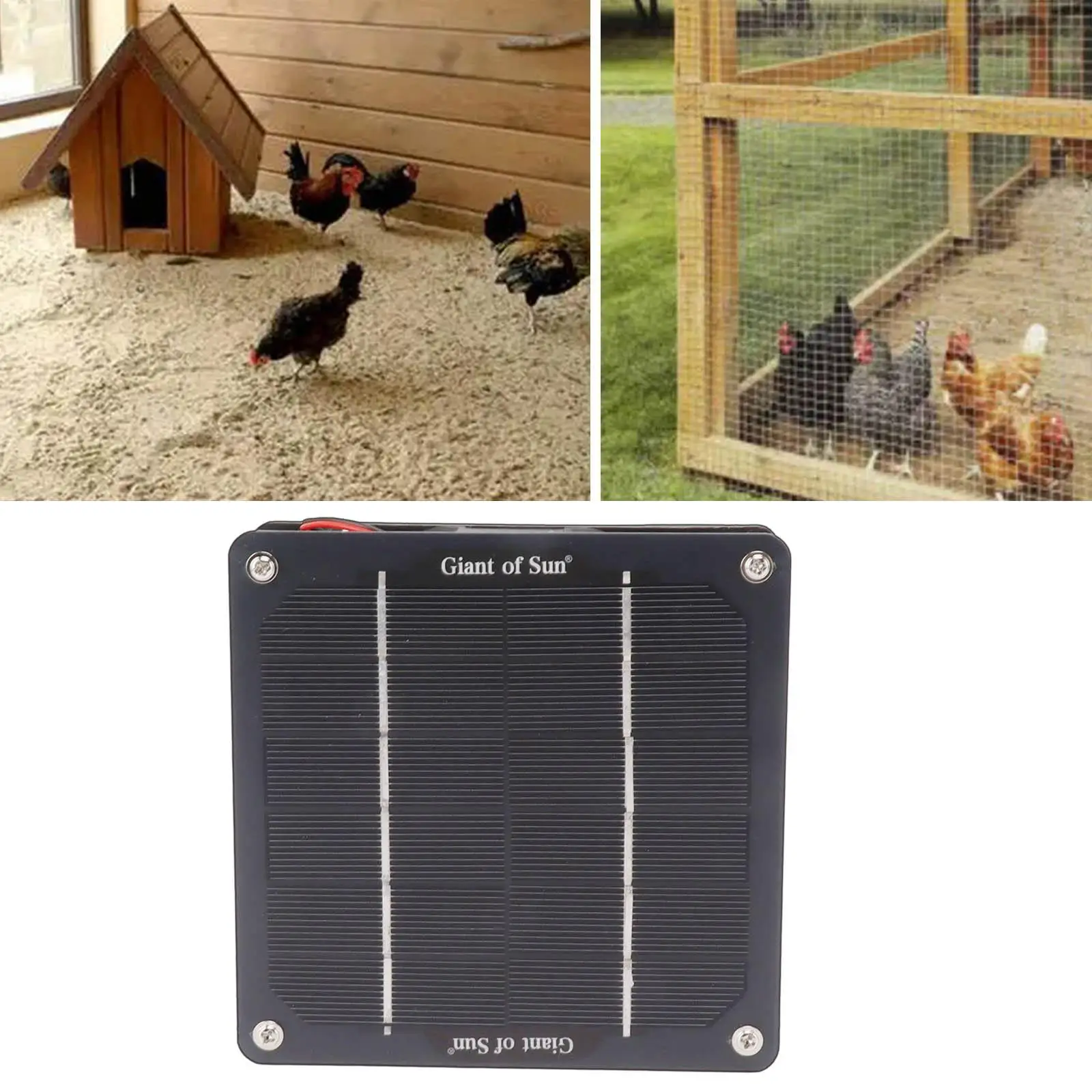 Household Solar Fan Ventilator Portable Exhaust Fan Solar Panel Fan Greenhouse Fan for Attic Outdoor Hiking Climbing Picnic