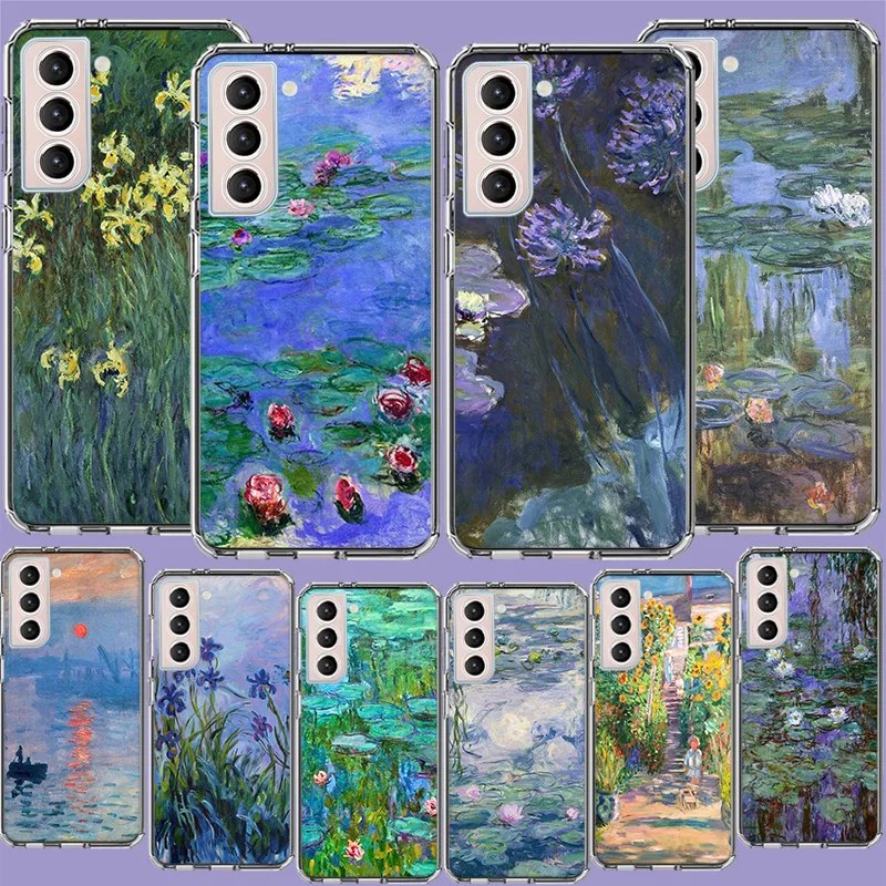 

Чехол для телефона с изображением моста лотоса Клода моста сада для Galaxy Samsung A10 A20E A30 A40 A50 A70 A01 A11 A21 A21S A31 A41 A51 A71 5G A9 A