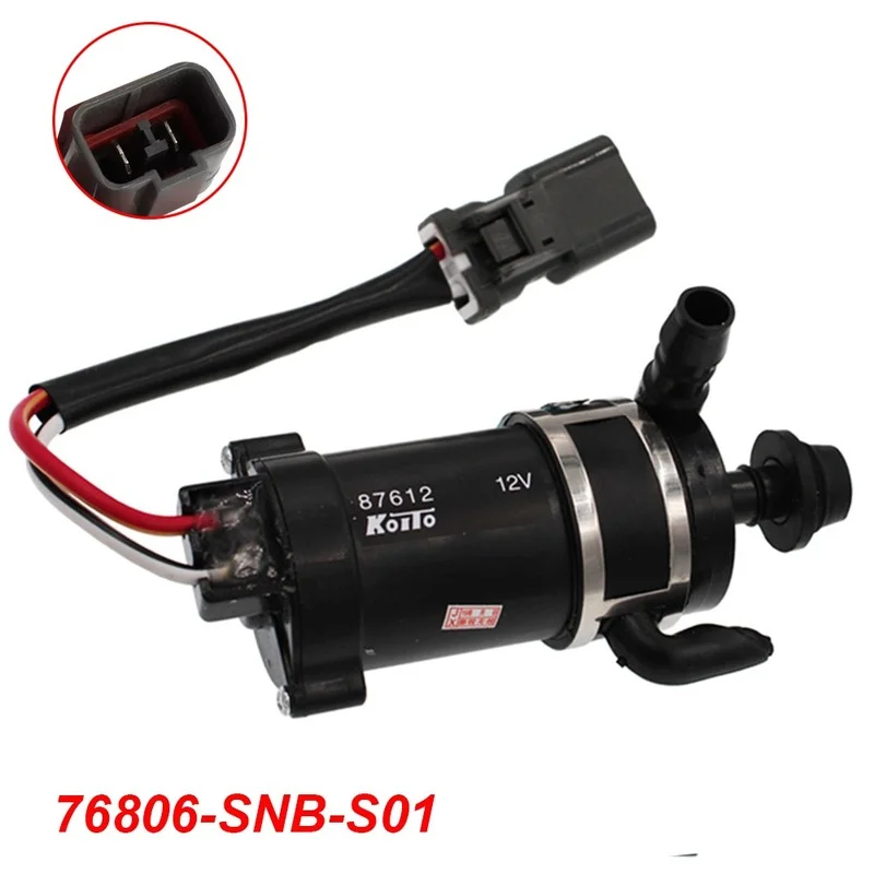 Мотор насоса омывателя фар 76806-SNB-S01 76806-S5A-S01 2 контакта подходит для Honda Accord CR-V |