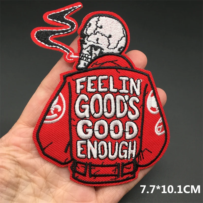 Вышитые нашивки в стиле панк не мертвецы наклейки на одежду для самостоятельного