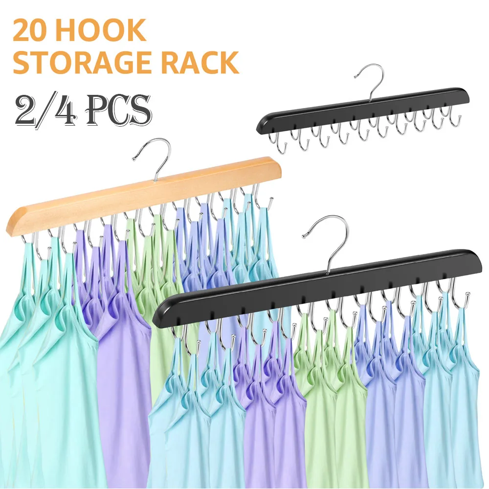 2/4 шт. вешалки для одежды 20 крючков