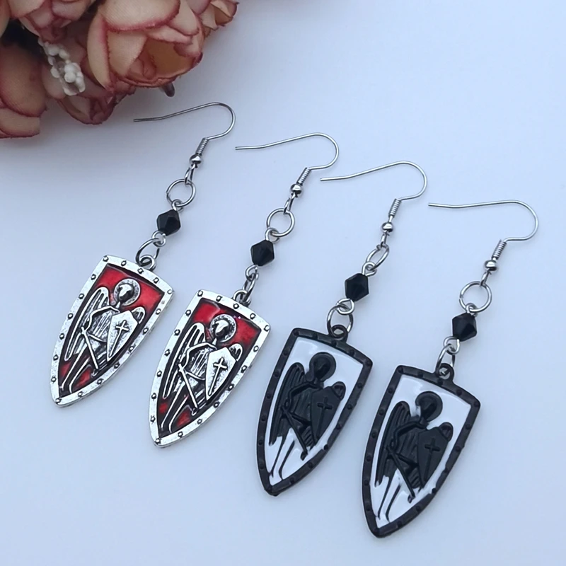 Женские Асимметричные Серьги Goth Punk Dark Style с крестообразным крючком ювелирные