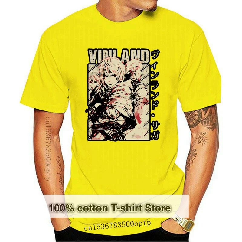 

Новая мужская футболка Vinland Сага, футболка для женщин и мужчин