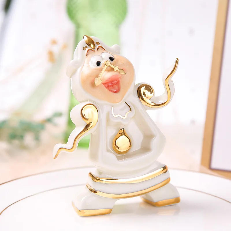 

Cartoon Beauty And The Beast Tea Set Mrs Potts Teapot Chip Cup Sugar Bowl Pot Cogsworth Clock Lovely Birthday Xmas Gift
