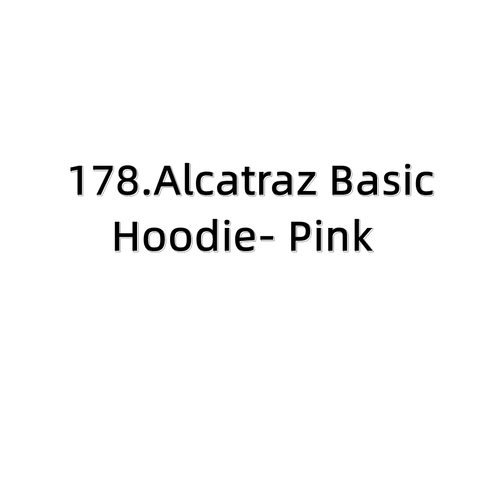 

178.Alcatraz Basic Hoodie - Pink