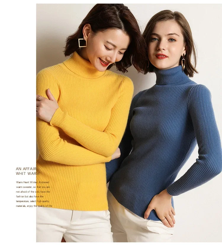 MRMT 2024 новинка осени и зимы женский корейский вариант свитер с высоким воротником