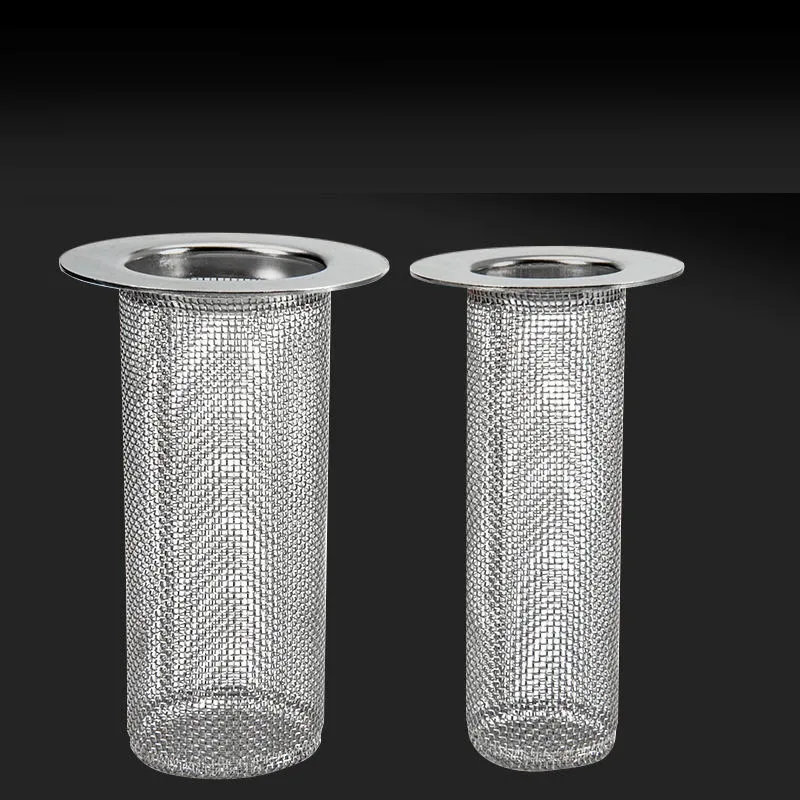 

304 stainless steel filter tube sewer 30-100mmPVC pipe Kitchen Restaurant floor drain anti-blocking Anti-clog Slag Strainer