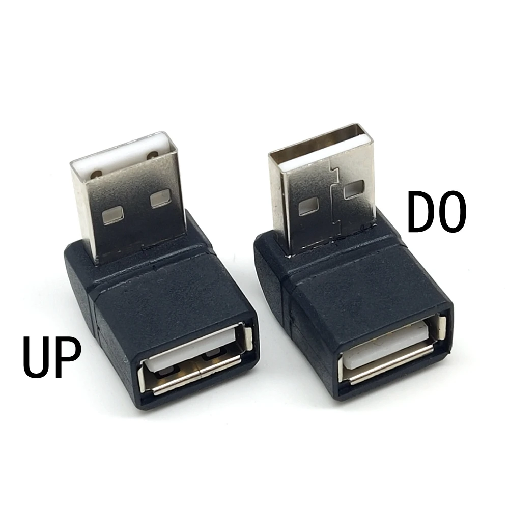 

90 градусов левый правый угол USB2.0 3,0 A разъем к гнезду переходник для ноутбука ПК оптовая продажа: Прямая поставка