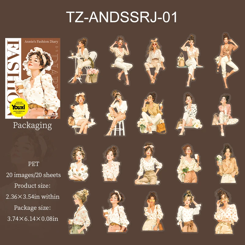 

Набор стикеров Annie's Fashion Diary