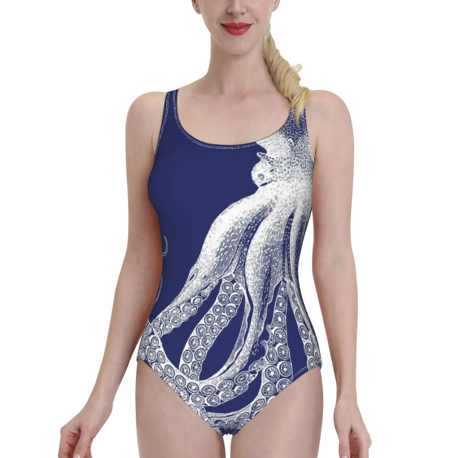 

Осьминог | Винтажный Осьминог | Щупальца | Морские существа | Женский купальник Цельный с открытой спиной Купальник сексуальная летняя пляжн...